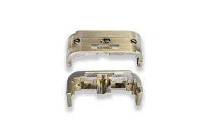 Placa de aguja doble para máquina JM 591 y JM 592.