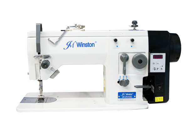 20U MÁQUINA INDUSTRIAL ZIG ZAG ELECTRÓNICA CON PANEL DE BOTONES